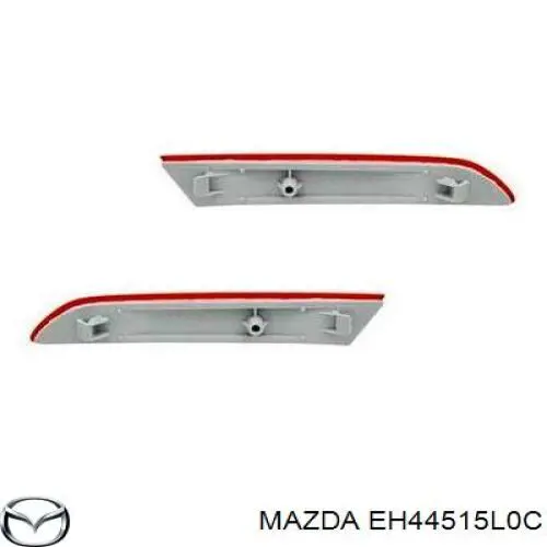 Retrorrefletor (refletor) do pára-choque traseiro direito para Mazda CX-7 (ER)