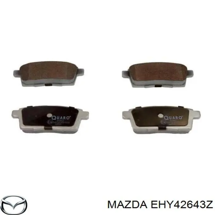 Купить EHY42643Z Mazda Колодки тормозные задние, дисковые