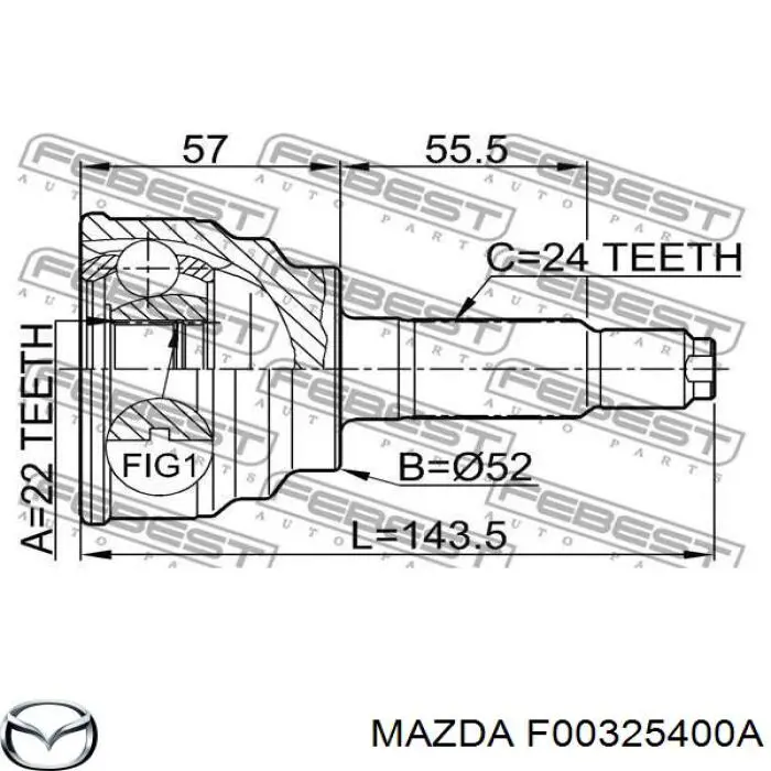  F00325400A Mazda