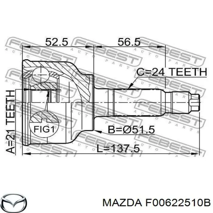  F00622510C Mazda