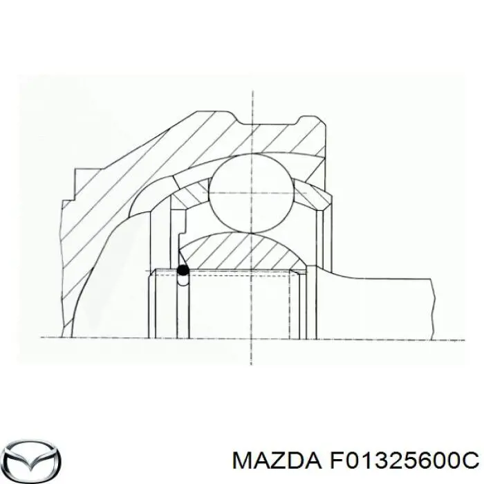 Привод передний левый Mazda F01325600A цена, от 285.35 USD