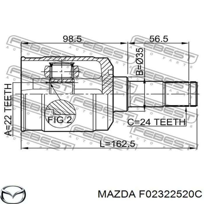  F02322520C Mazda