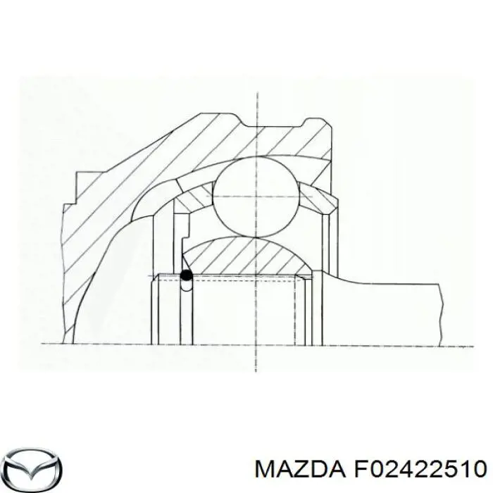 F02422510 Mazda Наружная граната