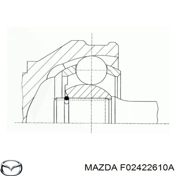 F02422610A Mazda Наружная граната