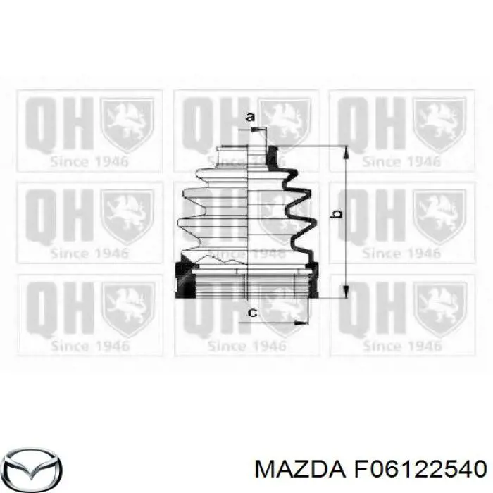 Пыльник ШРУСа внутренний F06122540 Mazda