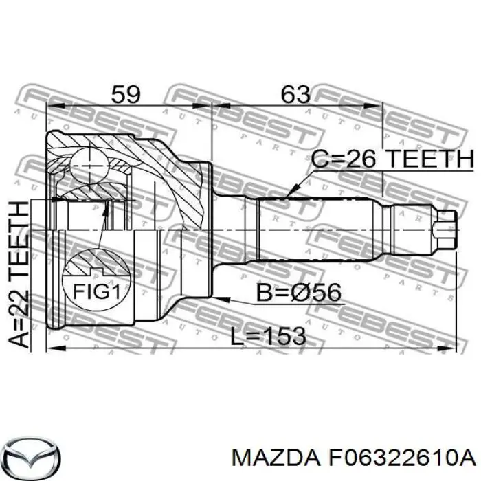 F06322610A Mazda