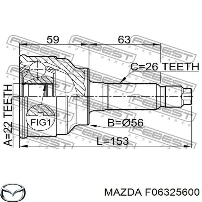 F06325600 Mazda 