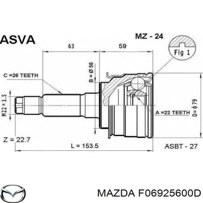 F06925600D Mazda