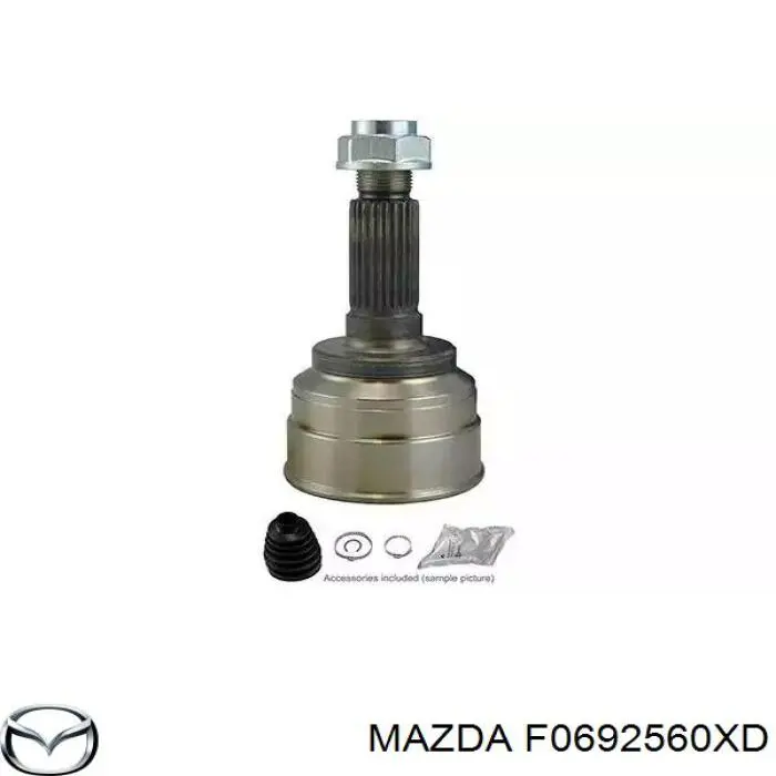 Полуось (привод) передняя левая F0692560XD Mazda