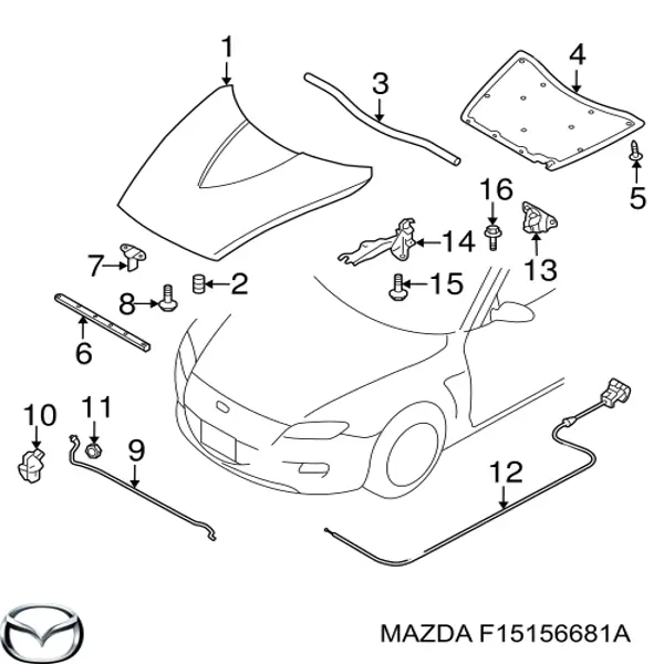 Шумоизоляция капота на Mazda RX-8 SE