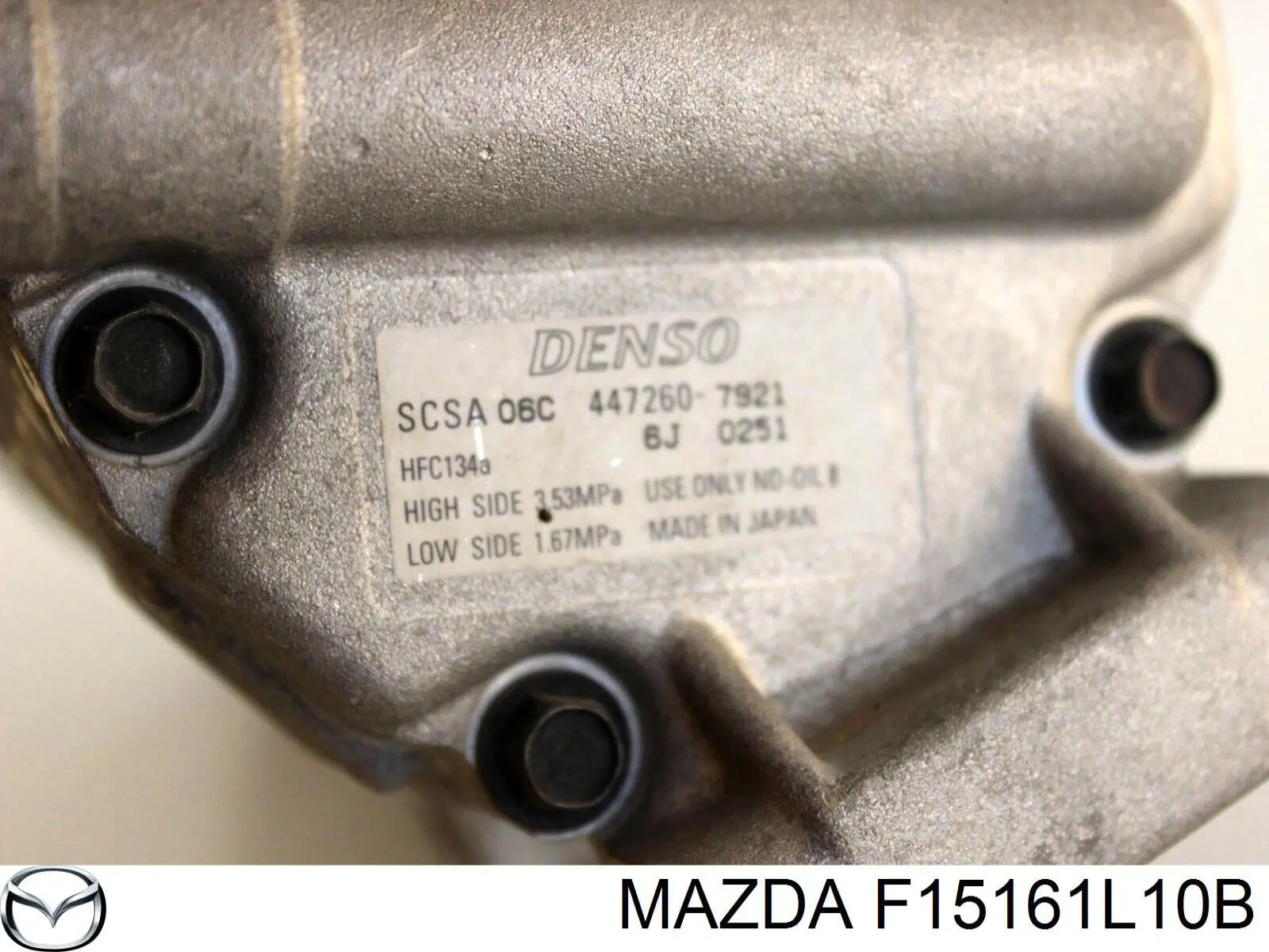 Магнитная катушка компрессора кондиционера Mazda F15161L10B цена, от 1367.44 USD