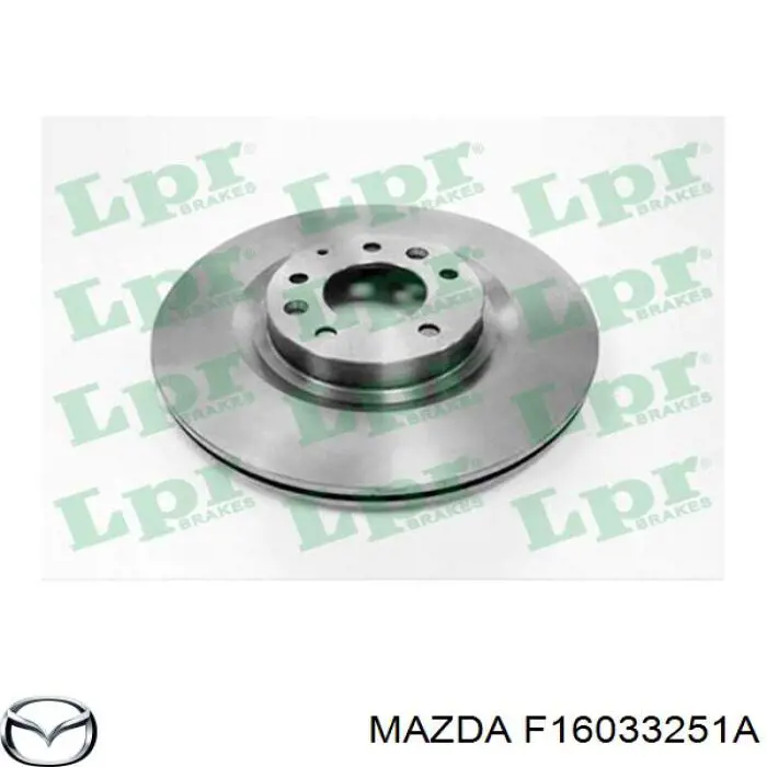 Передние тормозные диски F16033251A Mazda