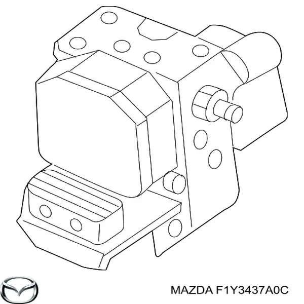 Гидроблок АБС Mazda F1Y3437A0C цена, от 297.62 USD