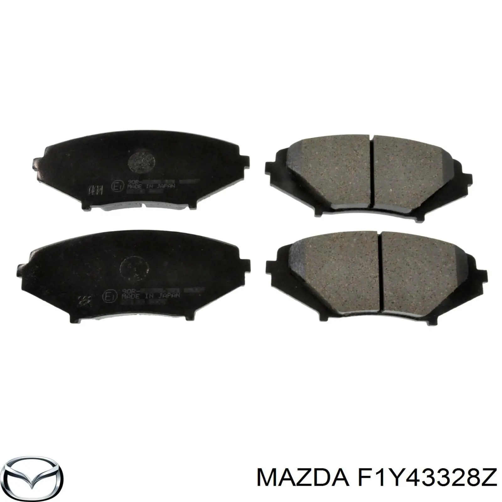Купить F1Y43328Z Mazda Колодки тормозные