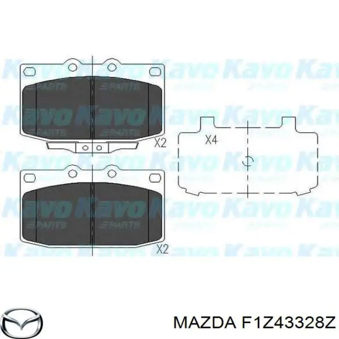 Передние тормозные колодки F1Z43328Z Mazda