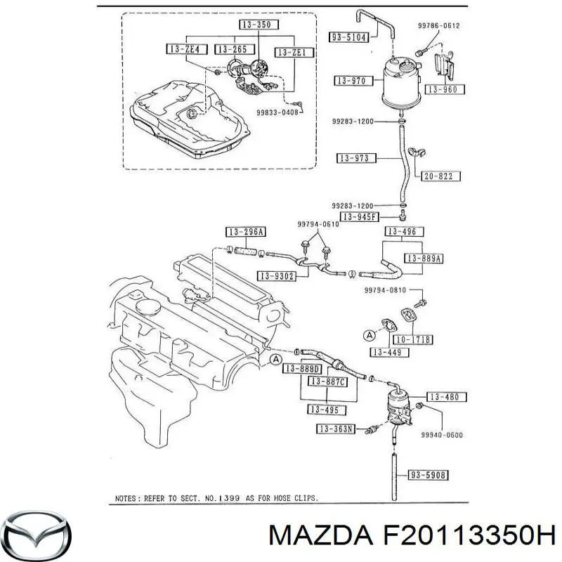  F20113350H Mazda