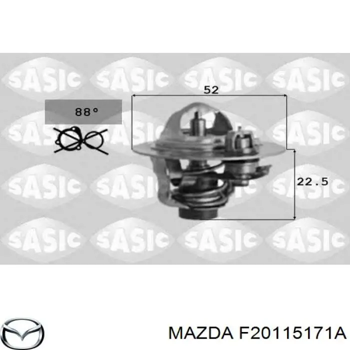 F20115171A Mazda термостат