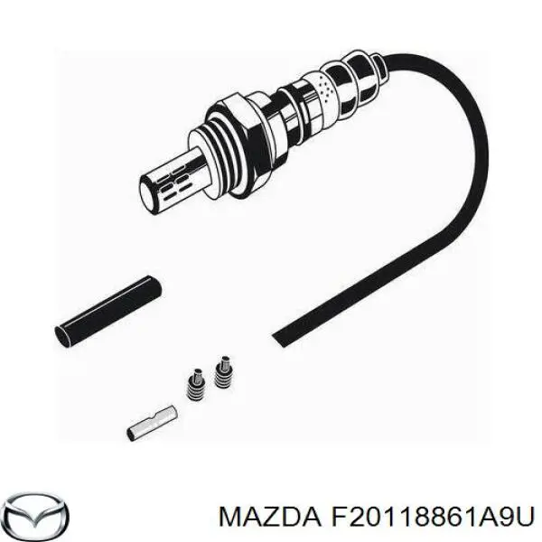 F20118861A9U Mazda лямбда-зонд, датчик кислорода