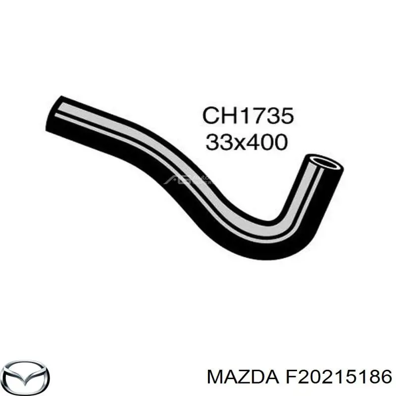 F20215186 Mazda Шланг системы охлаждения