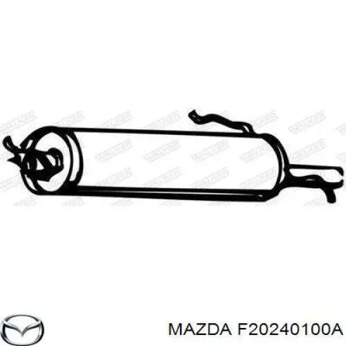 Глушитель задний F20240100A Mazda