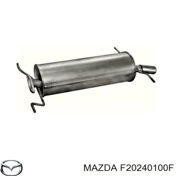 Глушитель задний F20240100F Mazda