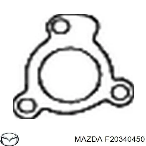 Купить F20340450 Mazda Уплотнитель приемной трубы глушителя