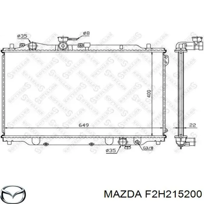 Купить F2H215200 Mazda Радиатор водяной