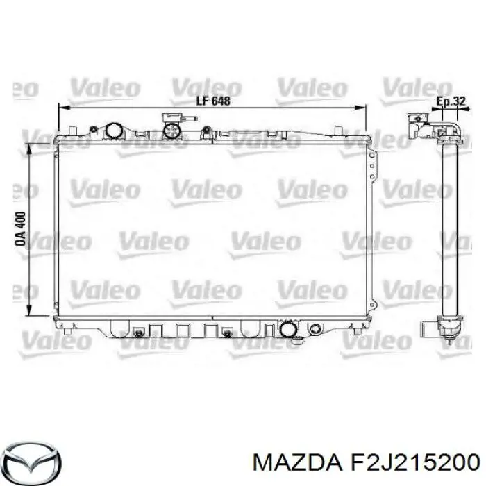 Купить E92Z8005C Mazda Радиатор водяной