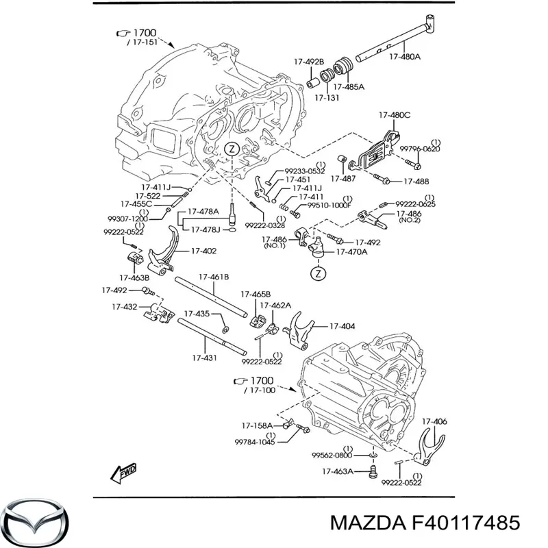 Пыльник кулисы переключения передач на Mazda MX-3 EC