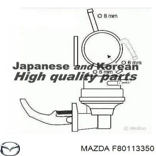 Механический топливный насос F80113350 Mazda