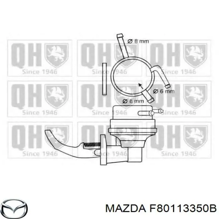 F80113350B Mazda Топливный насос, механический