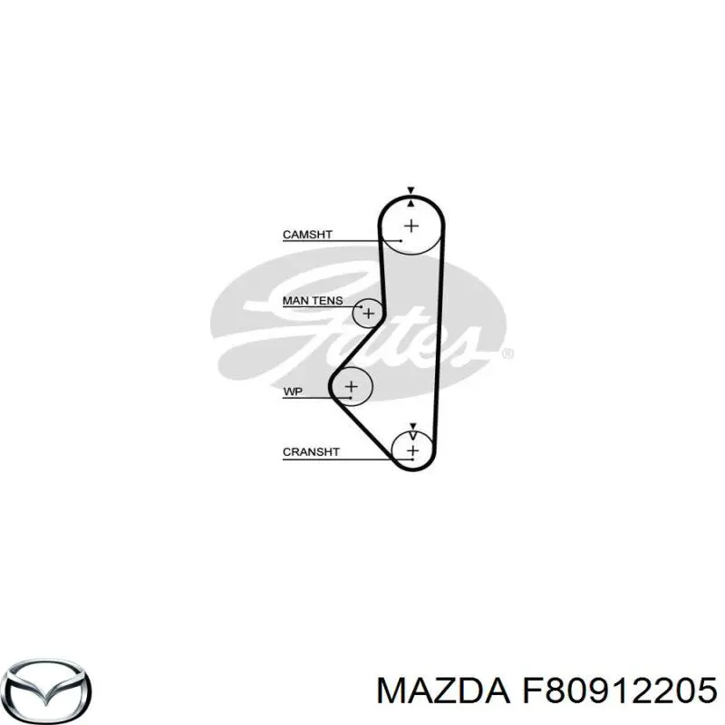 Купить F80912205 Mazda Ремень газораспределительного механизма