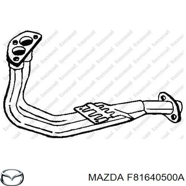 Приёмная труба F81640500A Mazda