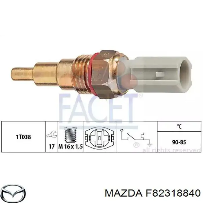 F82318840 Mazda Датчик радиатора