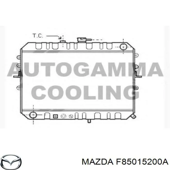 F85015200A Mazda радиатор
