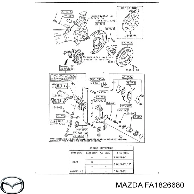  FA1826680 Mazda