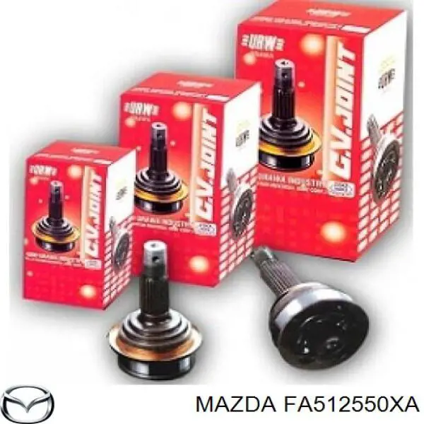 FA512550XA Mazda полуось (привод передняя правая)