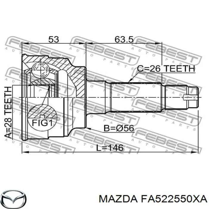  FA522550XA Mazda