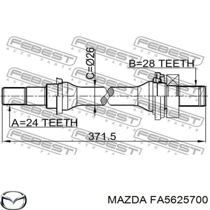  FA5625700 Mazda