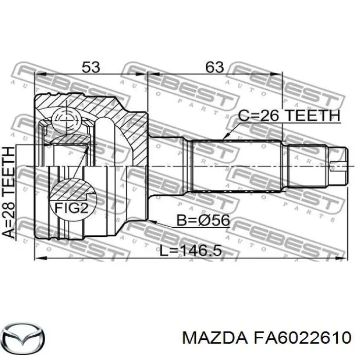 FA6022610 Mazda 