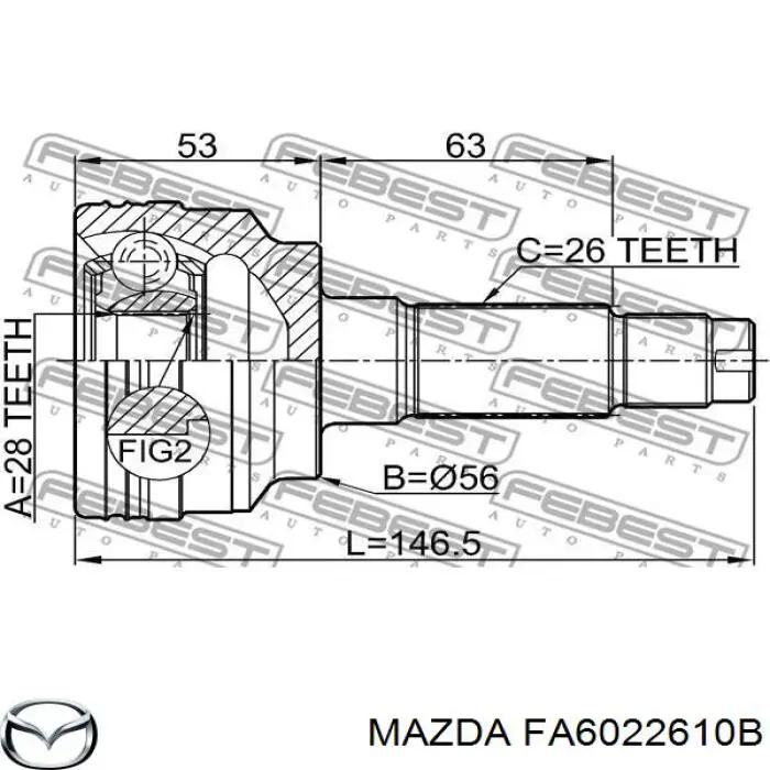 FA6022610B Mazda