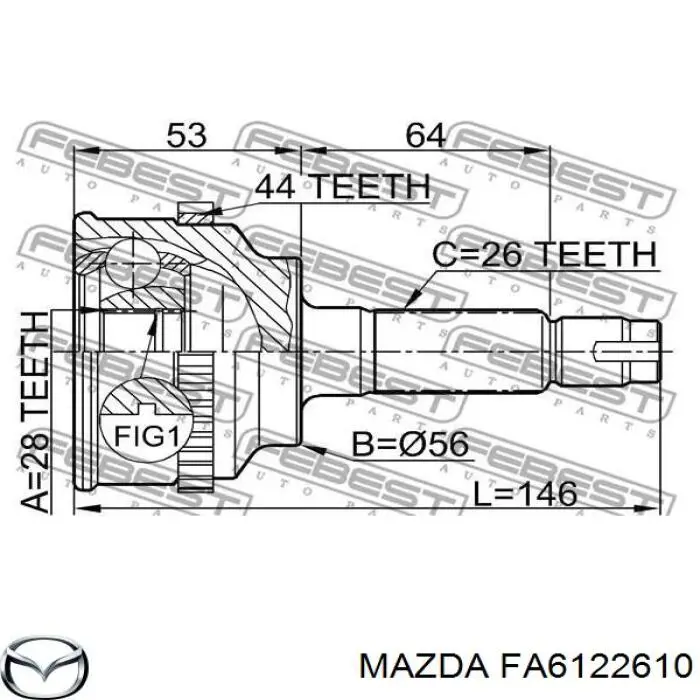 FA6122610 Mazda 