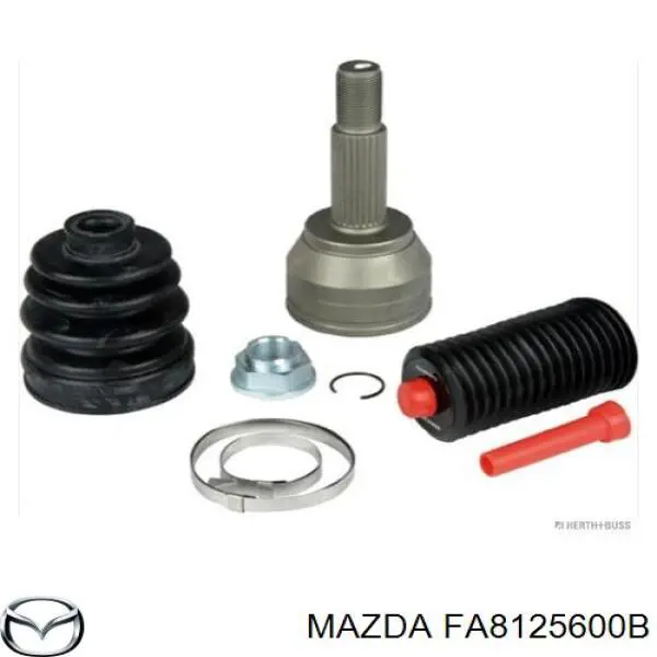 Semieixo (acionador) dianteiro direito para Mazda 2 (DE)