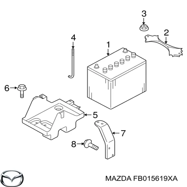 FB015619XA Mazda 