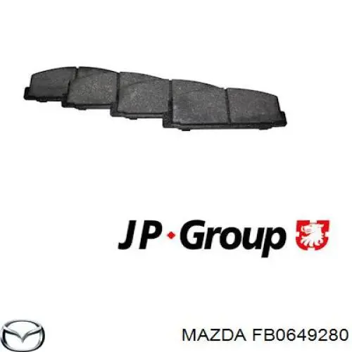 Купить FB0649280 Mazda Колодки тормозные задние, дисковые