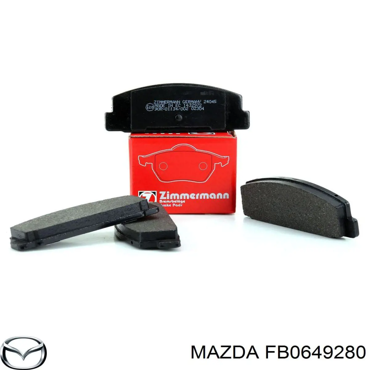 Задние тормозные колодки FB0649280 Mazda
