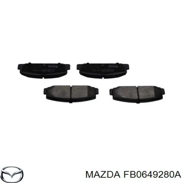 FB0649280A Mazda задние тормозные колодки