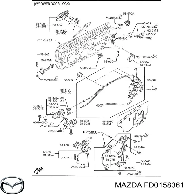  FD0158361 Mazda