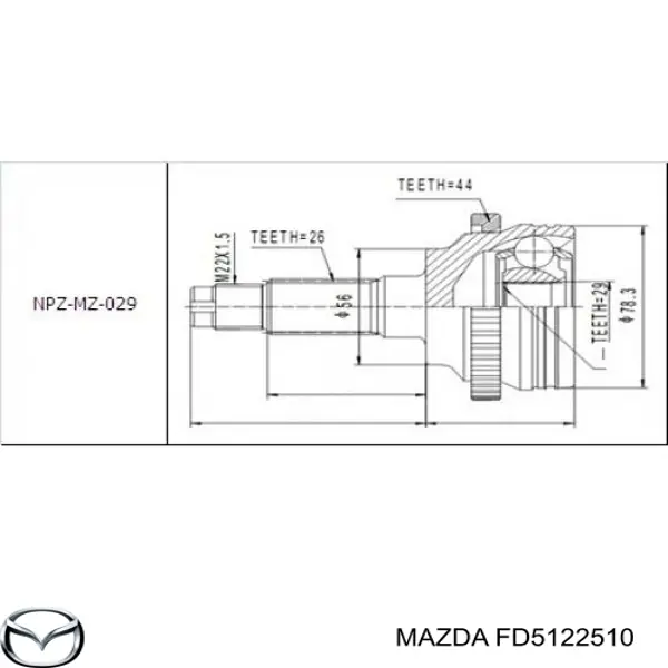 FD5122510 Mazda