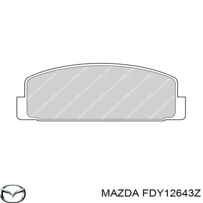 Колодки дисковые  Mazda FDY12643Z цена, от 12.29 USD